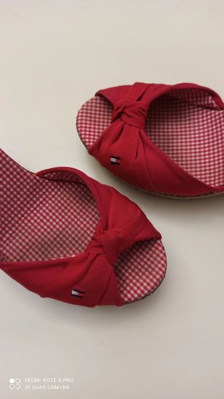 Sandalias cuña Tommy Hilfiger rojas