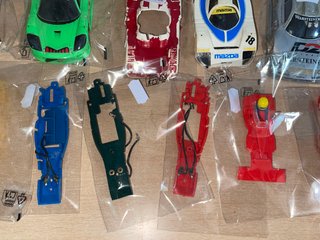 Scalextric LOTE 29 Carrocerías Chasis exin fly scx