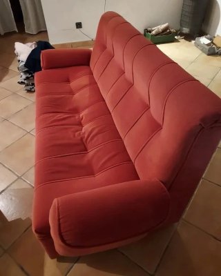 Sofá 2 plazas rojo