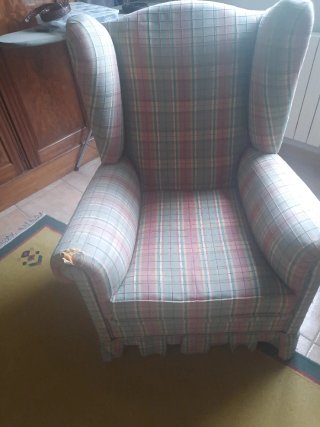2 Sillones orejeros para tapizar