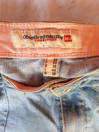 Bermuda jeans donna con decorazioni