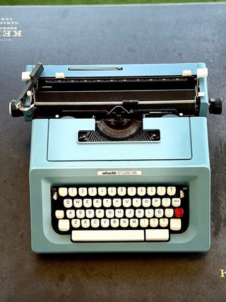 Olivetti Studio 46 Máquina de Escribir Azul