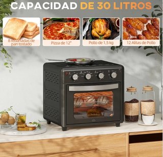 Horno Eléctrico Sobremesa 30L