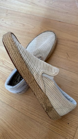 Vans Alpargatas Malla Beige Talla 39 Hombre Mujer