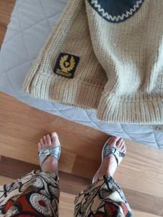 Belstaff Maglia Beige Nera