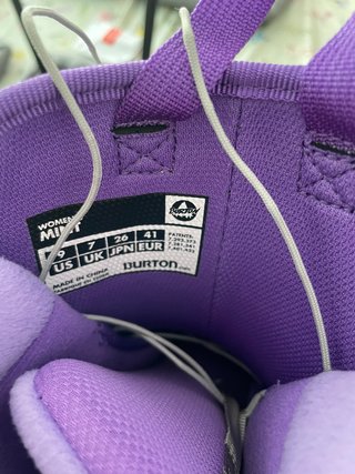 Botas Snowboard Talla 41 Morado/Negro