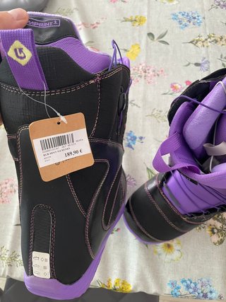 Botas Snowboard Talla 41 Morado/Negro