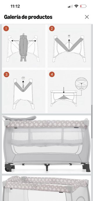 Cuna de viaje Hauck Sleep NPlay + colchón plegable