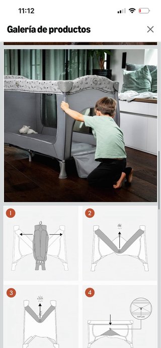 Cuna de viaje Hauck Sleep NPlay + colchón plegable