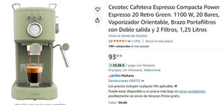 Macchina da caffè Cecotec Power Espresso Compacta