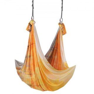 Hamaca y Columpio de Yoga Aéreo, 5.5 Yardas, Kit de Inicio de Yoga Aéreo con Tela de Nylon de 100gsm, Hardware de Rigging Completo y Guía de Configuración Fácil, Vuelo Antigravedad para Todos los ...