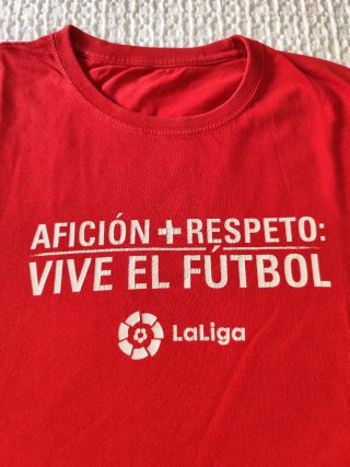 Camiseta de LaLiga roja de manga corta Talla M - L