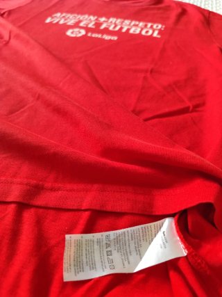 Camiseta de LaLiga roja de manga corta Talla M - L