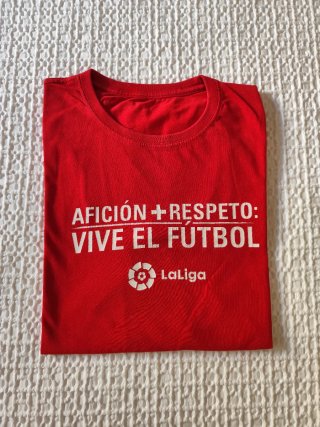 Camiseta de LaLiga roja de manga corta Talla M - L