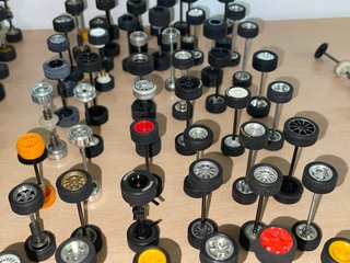 Scalextric ENORME LOTE 223 Trenes de Ruedas Ejes