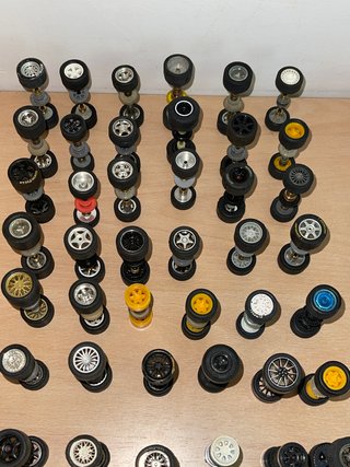 Scalextric ENORME LOTE 223 Trenes de Ruedas Ejes