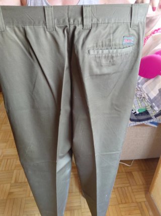 Pantalón de vestir caballero verde oliva 42-76