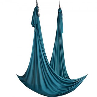 Columpio de Seda Aérea y Yoga, 11 Yardas, Kit de Hamaca de Yoga Aéreo con Tela de Nylon de 100gsm, Hardware de Rigging Completo y Guía de Configuración Fácil, Vuelo Antigravedad para Todos los Niv...