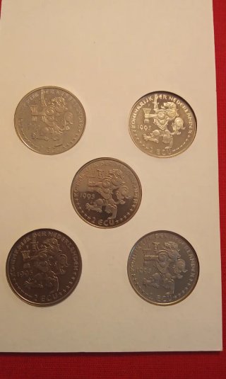 Set de monedas conmemorativas Sail-Ecu