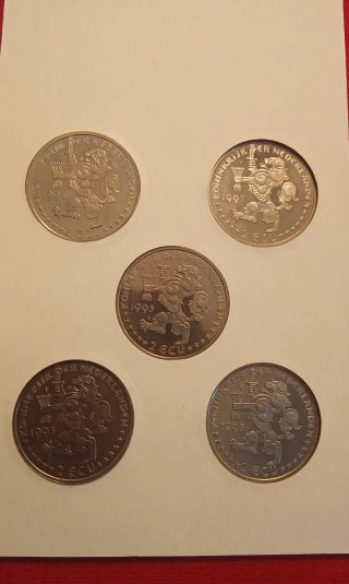 Set de monedas conmemorativas Sail-Ecu