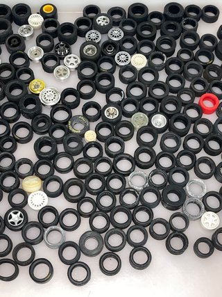 Scalextric LOTE 385 NEUMATICOS Llantas Ruedas scx