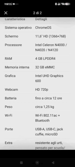 Acer Chromebook C733T Touchscreen