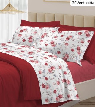 Completo Lenzuola Singolo Cotone 100%