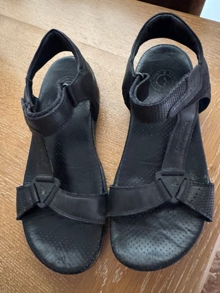 Sandalias Hombre Piel Negro Kangaroo Talla 42