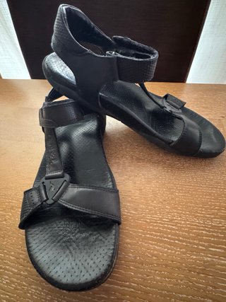 Sandalias Hombre Piel Negro Kangaroo Talla 42