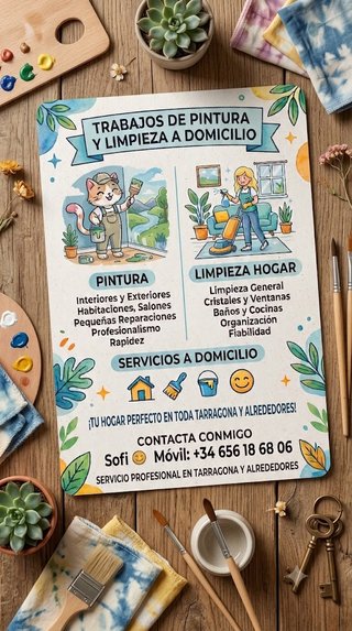 Trabajos de Pintura y limpieza de hogar, cocinas