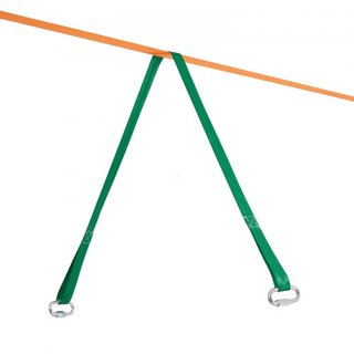 Kit de Slackline con Línea de Entrenamiento, Equipo de Slackline para Jardín de 18.29 m, Cuerda Tensa de Fácil Instalación para Niños y Adultos, Conjunto Completo de Slackline con Protectores de Á...