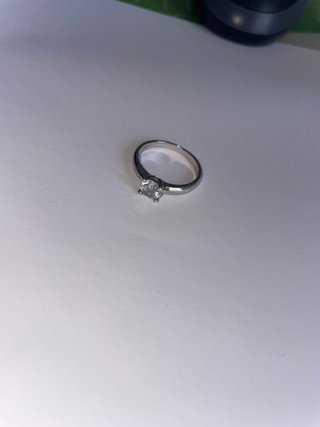 Anello Stroili Solitario Oro e Argento