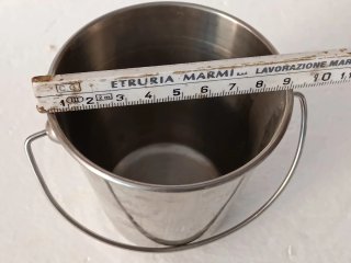 Set 2 Secchielli Mini Acciaio Inox