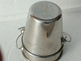 Set 2 Secchielli Mini Acciaio Inox