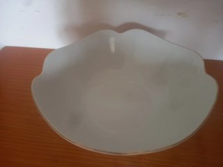 Vajilla de porcelana blanca