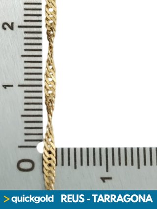 035-05-00962 TOBILLERA ORO 18K 27.7CM