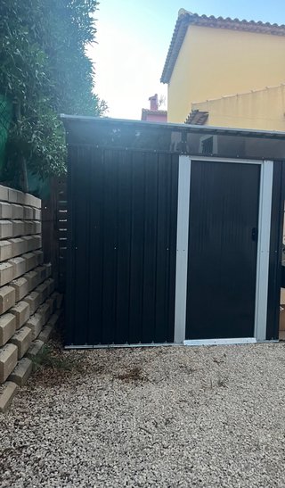 Caseta Jardín Metal 2m² Puerta Corredera