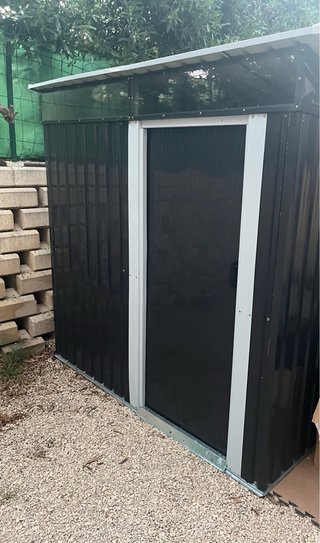 Caseta Jardín Metal 2m² Puerta Corredera
