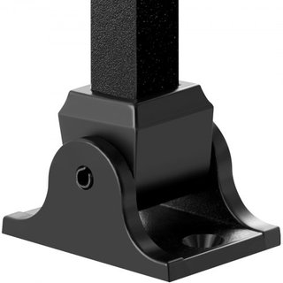 Zapatos de Balustre de Aleación de Aluminio Balustres Cuadrados Balustre Espirales Forjados para Escalera Zapatos Inclinados con Agujeros para Tornillos para Balustres de Escalera de 1/2 Pulgada, ...