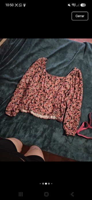 Blusa Monsoon floral talla única
