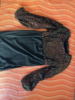 Vestido de fiesta premamá con lentejuelas
