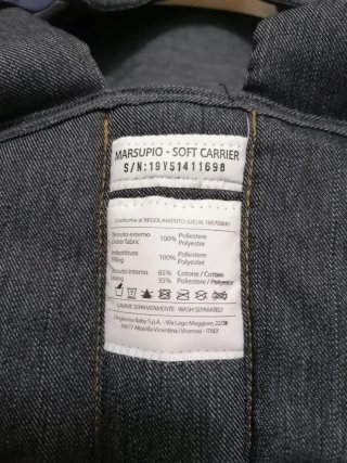 Marsupio neonato "Inglesina" Front denim.