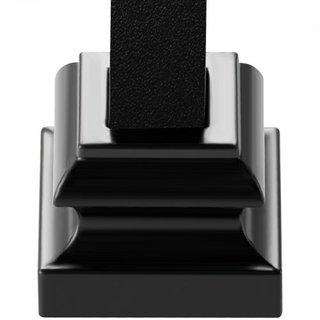 Zapatos de Balustre de Aleación de Aluminio para Escaleras con Agujeros para Tornillos para Balustres de Escalera de 1/2 Pulgada en Forma de Espiral, Cesta, Torcido, Nudo, Barandilla de Metal, Neg...