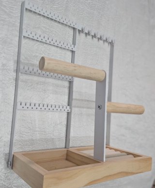Organizador Joyas Madera y Metal