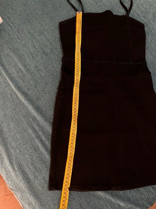 Vestido vaquero negro Pull&Bear Talla S