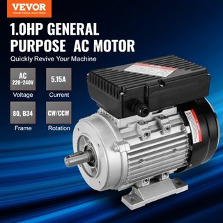 Motor Eléctrico de 2.2KW 2800 rpm, AC 220~240V 13.8A, 90L, Marco B3, Motor de Compresor de Aire Monofásico, Eje Con Diente de 24mm, Rotación CW/CCW para Maquinaria Agrícola y Equipos Generales