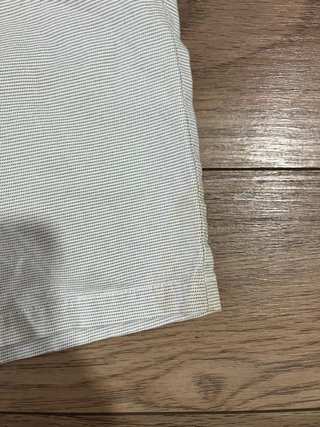 Pantalón corto hombre rayas beige