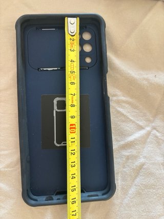 Funda Samsung A12 azul oscuro con Tapa Cámara
