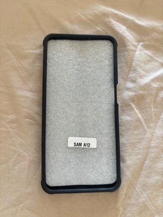 Funda Samsung A12 azul oscuro con Tapa Cámara