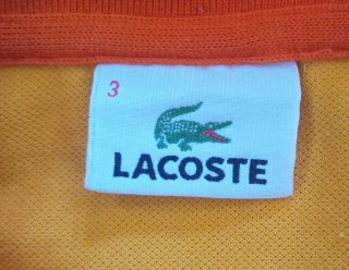Polo Lacoste Cotone Piqué  Ocra Arancione Tg S